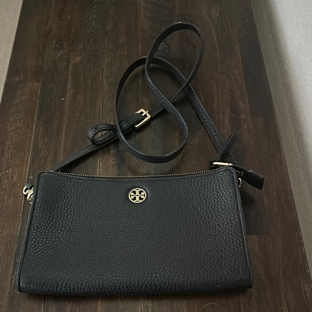 Tory Burch Black Leather Crossbody Bag